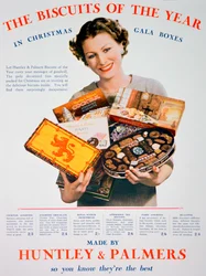 Juleannonse for Huntley og Palmers kjeks, 1935