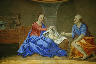 Saint-Nicolas de Veroce-kirken. Fødsel Saint Nicolas de Veroce Frankrike