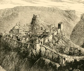Citadel and Palace of the Ancient Kings of Bulgaria ved Tirnova, 1890.