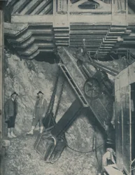 Clawing Out the Heart of a Mountain for a Colorado City Tunnel, c1935