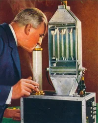 Rensing av luft med elektrisitet, 1938