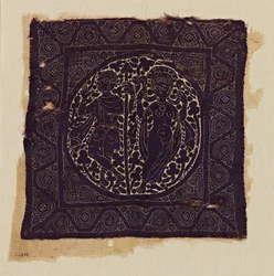 Tøyfragment med Venus og Aeneas