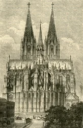Kölnerdomen, fra øst, 1890.
