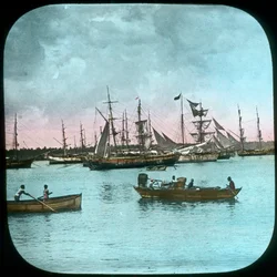 Colombo havn, Ceylon, slutten av 1800- eller begynnelsen av 1900-tallet