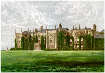 Combermere Abbey, Shropshire, hjemmet til Viscount Combermere, c1880