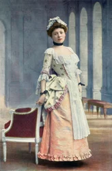 Fransk komedie. Frøken Marie Leconte. Rollen til Lisette. - The Game Of Love And Chance, 1904.