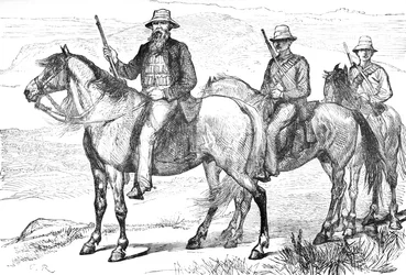 Kommandant Piet Uys, fra Transvaal Mounted Volunteers, c1880
