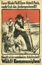 Kommunistisk valgplakat fra KPD, ca. 1931