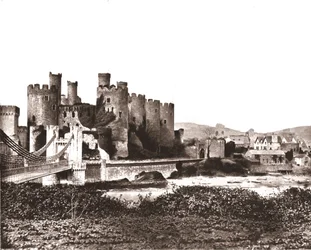Conway Castle, Nord-Wales, 1894.