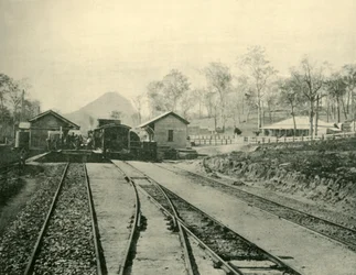 Cooran jernbanestasjon, Queensland, 1901.