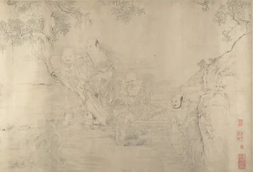 Kopi etter The Sixteen Luohans, 1800-begynnelsen av det 20. århundre.