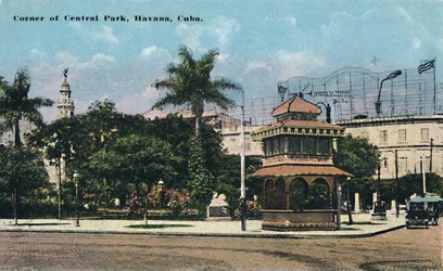 Hjørnet av Central Park, Havana, Cuba, c1910.