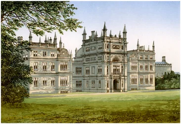 Corsham Court, Wiltshire, hjemmet til Lord Methuen, c1880