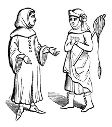 Allmennhetens kostyme, 1300-tallet, 1910