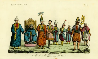 Kostymer til Berber-tjenestemenn i Tunisia