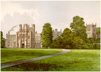 Coughton Court, Warwickshire, hjemmet til Baronet Throckmorton, c1880