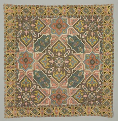 Omslag med geometrisk design, 1800-tallet.