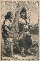 Crusoe og Friday Out Shooting, c1870
