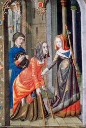 Herding av en hemiplegisk, 1400-tallet