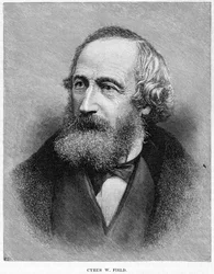 Cyrus W Field , amerikansk finansmann, 1800-tallet
