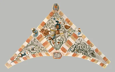 Utsmykning i St Peters Church, Bastogne, Belgia, 1928.