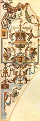 Dekorasjon i Nymphenburg-palasset, München, Tyskland, 1928.