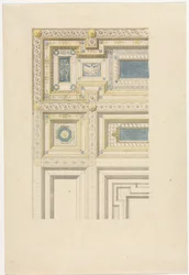 Design for dekorativt tak, 1800-tallet.