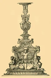 Design for en kandelaber, 1500-tallet, 1881.