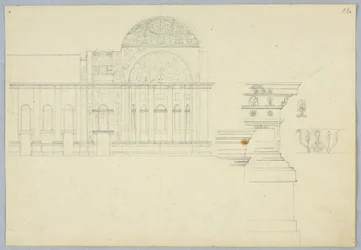 Design for interiøret i en kuppelbygning