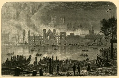 Ødeleggelse av parlamentets gamle hus, 16. oktober 1834, 1881.