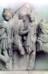 Detalj fra Telephus-frisen til Pergamon-alteret, 164-156 f.Kr