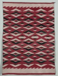 Diamond Network Style Rug, ca. 1890-1900.