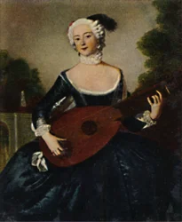 Favorittsøsteren Friedr. D. Gr. 1709-1758. - Maleri av Pesne, 1934.