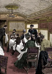 Spisebil på Orientekspressen, c1885