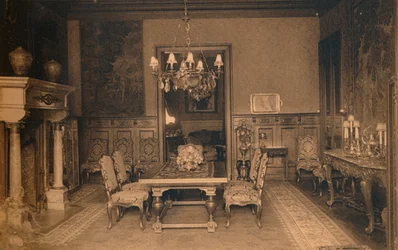 Spisesal ved den cubanske ambassaden i Brussel, Belgia, 1927.