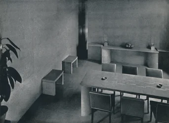 Spisesalen til arkitekten Oliver Hill, F.R.I.B.A., 1942