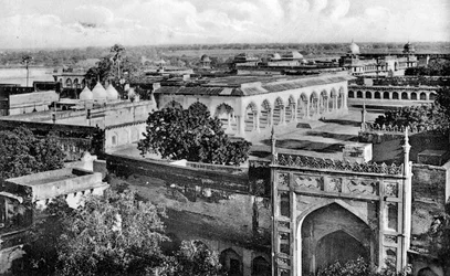 Diwan-i-am inne i Agra-fortet, 1900-tallet
