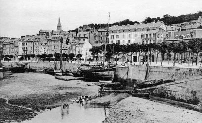 Dockside, Trouville, Frankrike, ca 1920-tallet
