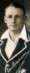 Donald George Don Bradman , australsk cricketspiller, 1935