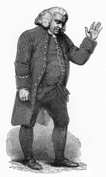 Dr Johnson, engelsk mann av bokstaver, c1780