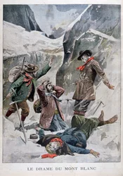 Drama på Mont Blanc, Alpene, 1902