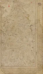 Tegning av dyr og planter, tidlig 1600-tall.
