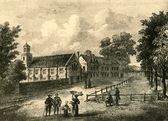 Dulwich College i 1750, c1878.