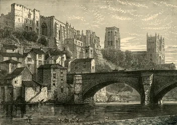 Durham fra elven, 1898.