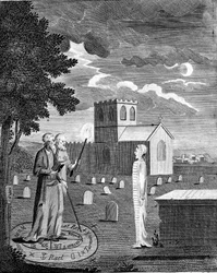 Edward Kelley , engelsk astrolog og alkymist, c1790