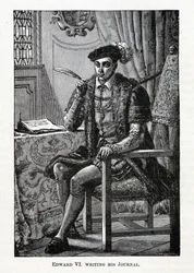 Edward VI skrev sin Journal, 1882