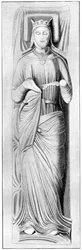 Skulptur av dronning Eleanor, konsort av Henry II, 1200-tallet, 1910