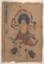 Åtte buddhistiske malerier.