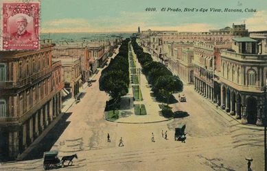El Prado, Birds Eye View, Havana, Cuba, 1911