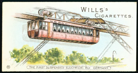 Elektrisk overliggende monorail ved Barmen-Elberfeld nå Wuppertal, Tyskland, 1901
